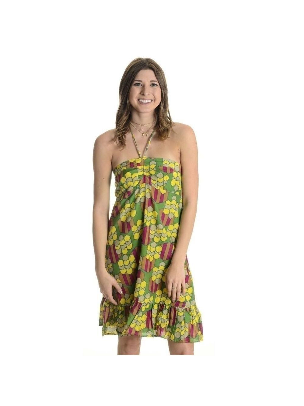 NWT T-Bags Silk Blend Halter Dress
